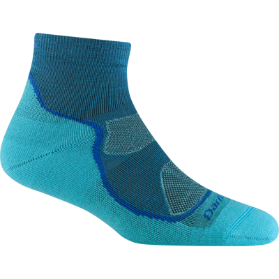 Darn Tough Women's Light Hiker 1/4 Lightweight Hiking Sock Cascade, L (41-42.5) Darn Tough Women's Light Hiker 1/4 Lightweight Hiking Sock Cascade, L (41-42.5)