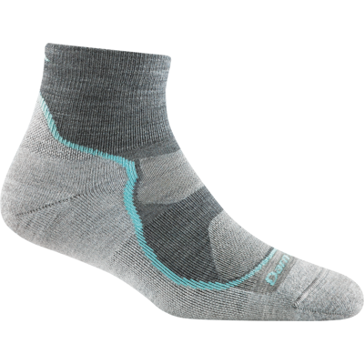 Darn Tough Women's Light Hiker 1/4 Lightweight Hiking Sock Slate, L (41-42.5) Darn Tough Women's Light Hiker 1/4 Lightweight Hiking Sock Slate, L (41-42.5)