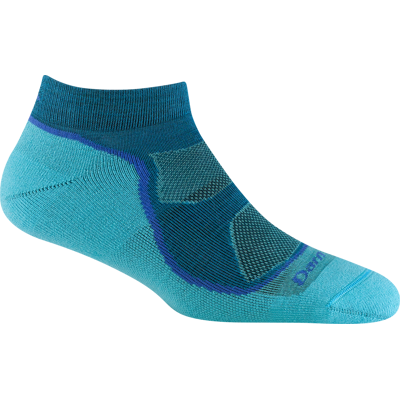Darn Tough Women's Light Hiker No Show Lightweight with Cushion Cascade, L (41-42.5) Darn Tough Women's Light Hiker No Show Lightweight with Cushion Cascade, L (41-42.5)