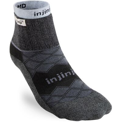 Injinji Liner+Runner Mini-Crew Black, L/XL Injinji Liner+Runner Mini-Crew Black, L/XL