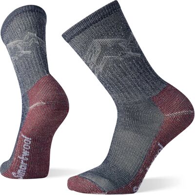 Smartwool Women's Hike Light Cushion New Pattern Crew Socks Deep Navy, 34-37 Smartwool Women's Hike Light Cushion New Pattern Crew Socks Deep Navy, 34-37