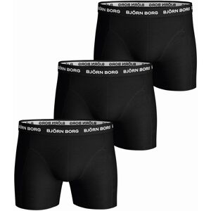 Björn Borg Men's Essential Boxer 3p Black S, Black