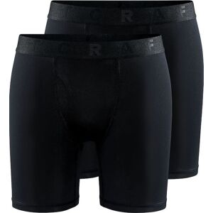 Craft Men's Core Dry Boxer 6-Inch 2-Pack Black L, Black