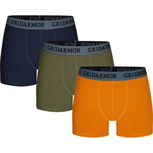 Gridarmor Men's Steine 3p Cotton Boxers 2.0 Multi Color M, Multi Color