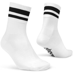 Gripgrab Original Stripes Crew Socks White L (44-47), White