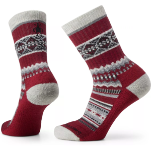 Smartwool Everyday Snowed In Sweater Crew Socks Tibetan Red M, Tibetan Red