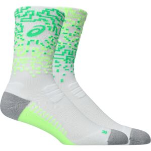 Asics Performance Run Sock Crew Brilliant White/Illum. Green/Vital Green, L (43-46) Asics Performance Run Sock Crew Brilliant White/Illum. Green/Vital Green, L (43-46)