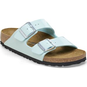 Birkenstock Women's Arizona Birko-Flor Patent Regular Surf Green 38, Surf Green