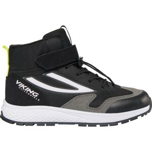 Viking Juniors' Century Mid Waterproof 1V Speedlace Black/Lime, 32 Viking Juniors' Century Mid Waterproof 1V Speedlace Black/Lime, 32