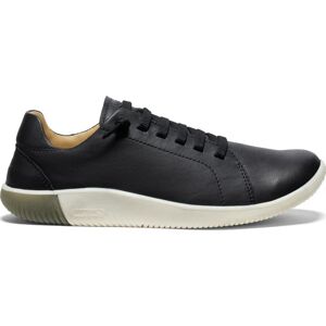 Keen Women's KNX Leather Sneaker Black/Star White, 41 Keen Women's KNX Leather Sneaker Black/Star White, 41