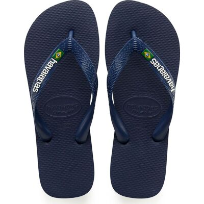 Havaianas Kids' Brazil Logo Navy Blue, 29/30 Havaianas Kids' Brazil Logo Navy Blue, 29/30