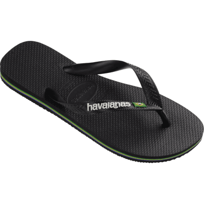 Havaianas Men's Brazil Logo Black/Black, 35/36 Havaianas Men's Brazil Logo Black/Black, 35/36