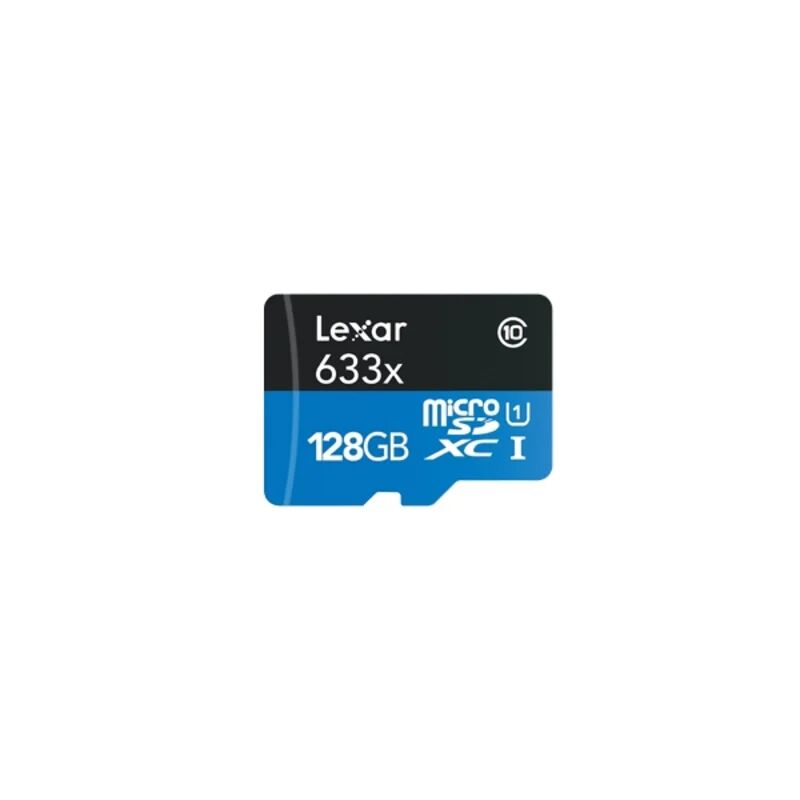 Lexar High-Performance 633x Micro SDXCc/UHS-I 128GB Sort Sort OneSize