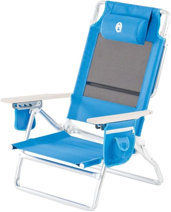 Coleman Low Recliner Chair Beach Blå Blå OneSize Coleman Low Recliner Chair Beach Blå Blå OneSize