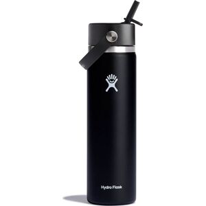 Hydro Flask Wide Mouth with Flex Straw 709 ml Black 0.710 L, Black