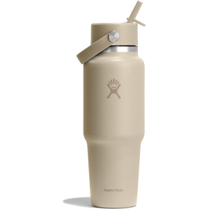 Hydro Flask 946 ml Wide Mouth Travel Bottle with Flex Straw Cap Oat, 0.946 L Hydro Flask 946 ml Wide Mouth Travel Bottle with Flex Straw Cap Oat, 0.946 L