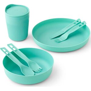 Sea To Summit Passage Dinnerware Set 7 Piece Aqua Sea Blue OneSize, AQUA SEA BLUE