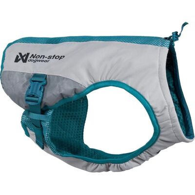 Non-stop Dogwear Cooling Vest Light gray/Teal, XS Non-stop Dogwear Cooling Vest Light gray/Teal, XS