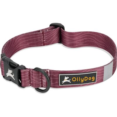OllyDog Flagstaff Collar Rosewood, Large OllyDog Flagstaff Collar Rosewood, Large