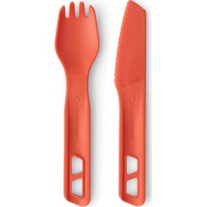 Sea To Summit Passage Cutlery Set 2 Pieces Spicy Orange OneSize, SPICY ORANGE