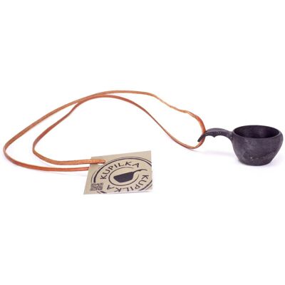 Kupilka Mini Cup With Leather Cord Black, OneSize Kupilka Mini Cup With Leather Cord Black, OneSize