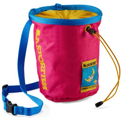 La Sportiva Climbing On The Moon Chalk Bag Fucsia/Giallo, OneSize La Sportiva Climbing On The Moon Chalk Bag Fucsia/Giallo, OneSize