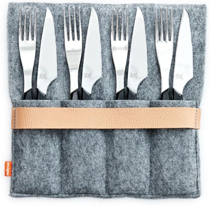 ØYO Steak Cutlery 8 Pieces Grå Grå OneSize ØYO Steak Cutlery 8 Pieces Grå Grå OneSize