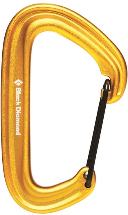 Black Diamond LiteWire Carabiner Gul Gul OneSize Black Diamond LiteWire Carabiner Gul Gul OneSize