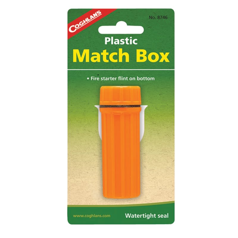 Coghlan's Plastic Match Box Orange Orange OneSize