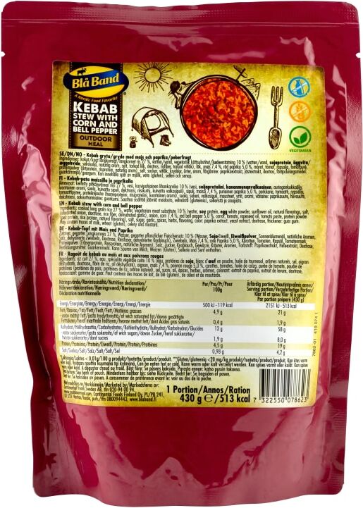 Blå Band Kebab Stew With Corn And Bell Pepper  430G Blå Band Kebab Stew With Corn And Bell Pepper  430G