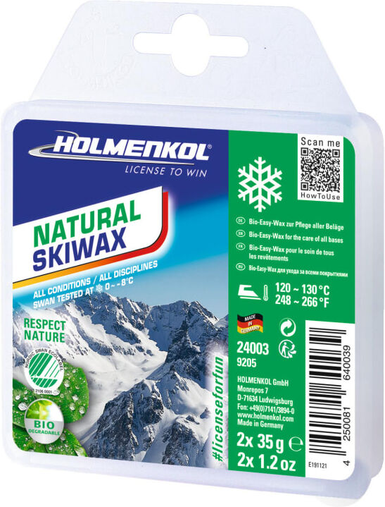 Holmenkol Natural Skiwax 2x35g Hvid Hvid OneSize Holmenkol Natural Skiwax 2x35g Hvid Hvid OneSize