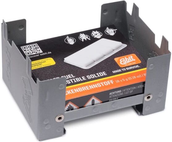 Esbit Pocket Stove Small Incl. 16x5g Metal Metal OneSize Esbit Pocket Stove Small Incl. 16x5g Metal Metal OneSize