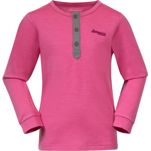 Bergans Kids' Myske Wool Shirt Ibis Rose 122, Ibis Rose