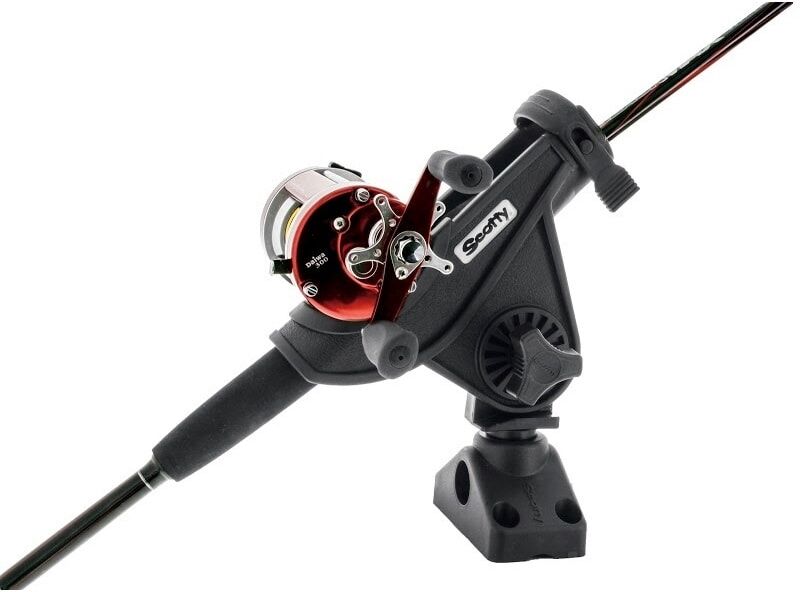 Scotty 280 Bk Baitcaster/Spinning Rod Holder  OneSize Scotty 280 Bk Baitcaster/Spinning Rod Holder  OneSize
