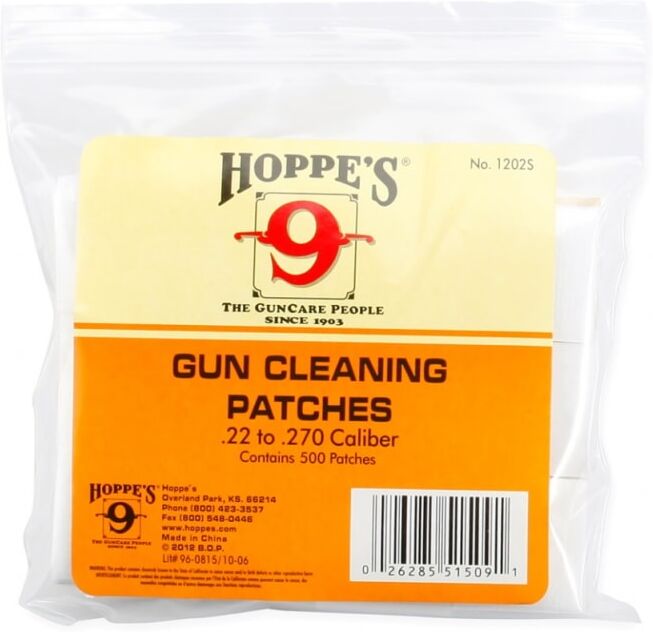 Hoppe´s Cleaning Patches Bigpack Caliber .22 - .270 Bomull Hvid Hvid OneSize Hoppe´s Cleaning Patches Bigpack Caliber .22 - .270 Bomull Hvid Hvid OneSize