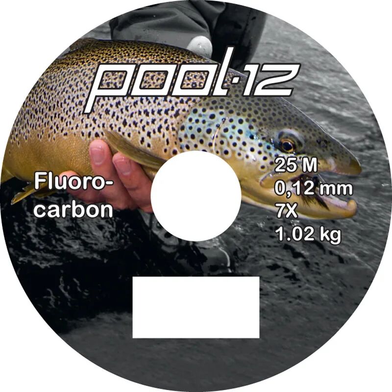 Pool 12 Fluorocarbon Tafsmaterial 25 m. 2X 0,23mm  0,21MM Pool 12 Fluorocarbon Tafsmaterial 25 m. 2X 0,23mm  0,21MM