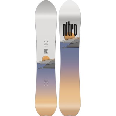 Nitro Drop all mountain snowboard - Retningsbestemt form, Cam-Out Camber, Standard bredde Nitro Drop all mountain snowboard - Retningsbestemt form, Cam-Out Camber, Standard bredde