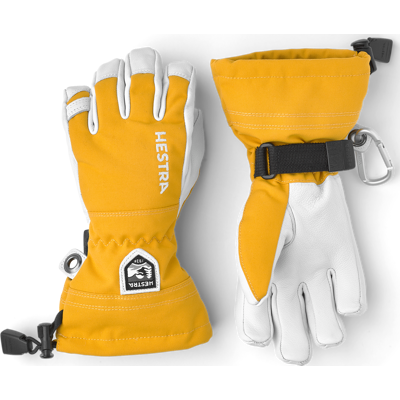 Hestra Juniors' Army Leather Heli Ski Senap, 5 Hestra Juniors' Army Leather Heli Ski Senap, 5