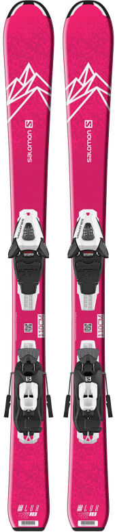 Salomon L QST Lux Junior S + C5 GW J75 Pink Pink 100 Salomon L QST Lux Junior S + C5 GW J75 Pink Pink 100