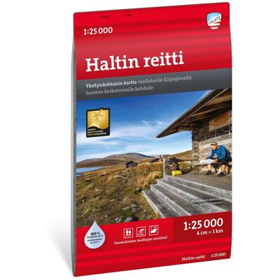 Calazo förlag Haltin Reitti 1:25 000 Alpine map, 1:25 000 Calazo förlag Haltin Reitti 1:25 000 Alpine map, 1:25 000