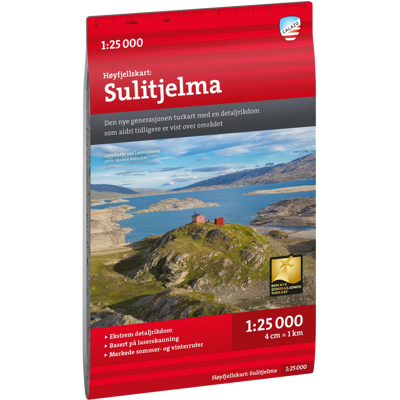Calazo förlag Høyfjellskart Sulitjelma 1:25.000 Onecolour, NoColour, OneSize Calazo förlag Høyfjellskart Sulitjelma 1:25.000 Onecolour, NoColour, OneSize
