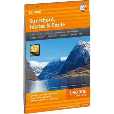 Calazo förlag Sunnfjord, Jølster & Førde 1:50 000 Hiking map, 1:50 000 Calazo förlag Sunnfjord, Jølster & Førde 1:50 000 Hiking map, 1:50 000