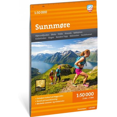 Calazo förlag Turkart Sunnmøre, 1:50.000 NoColour, OneSize Calazo förlag Turkart Sunnmøre, 1:50.000 NoColour, OneSize