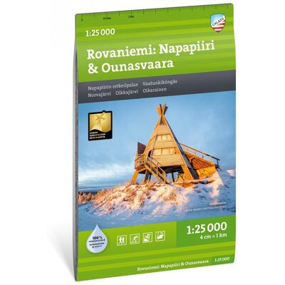 Calazo förlag Rovaniemi: Napapiiri & Ounasvaara 1:25 000 Topographic map, 1:25 000 Calazo förlag Rovaniemi: Napapiiri & Ounasvaara 1:25 000 Topographic map, 1:25 000