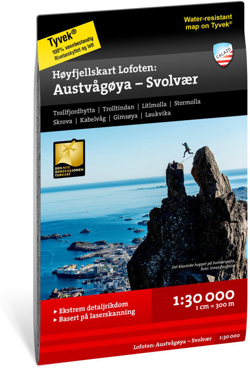 Calazo förlag Høyfjellskart Lofoten: Austvågøya – Svolvær  OneSize Calazo förlag Høyfjellskart Lofoten: Austvågøya – Svolvær  OneSize