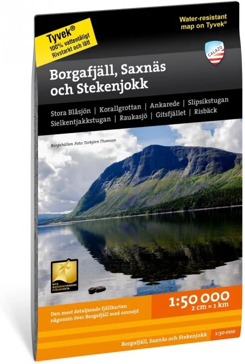 Calazo förlag Borgafjäll, Saxnäs och Stekenjokk 1:50.000 Sort Sort OneSize Calazo förlag Borgafjäll, Saxnäs och Stekenjokk 1:50.000 Sort Sort OneSize