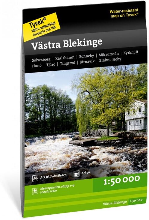 Calazo förlag Blekinge - Västra 1:50.000 Sort Sort OneSize Calazo förlag Blekinge - Västra 1:50.000 Sort Sort OneSize