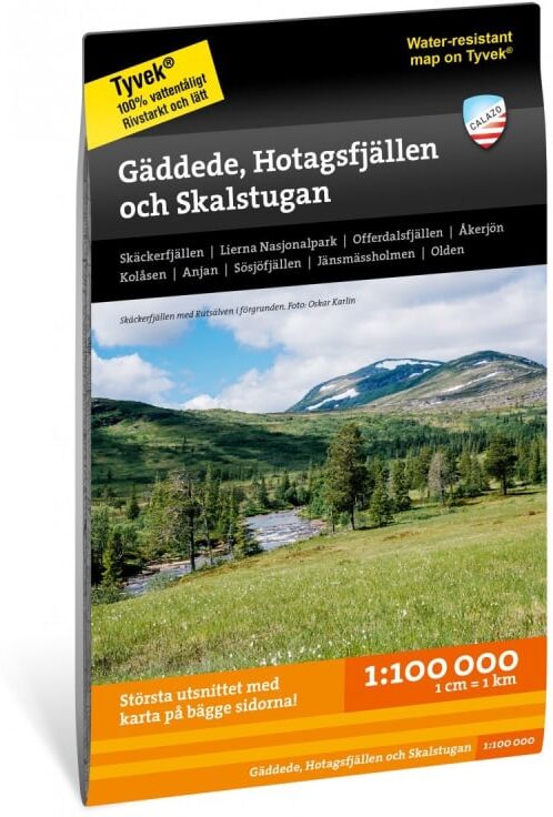 Calazo förlag Gäddede, Hotagsfjällen och Skalstugan 1:100.000 Sort Sort OneSize Calazo förlag Gäddede, Hotagsfjällen och Skalstugan 1:100.000 Sort Sort OneSize