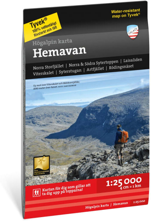 Calazo förlag Högalpin karta Hemavan 1:25.000 Sort Sort OneSize Calazo förlag Högalpin karta Hemavan 1:25.000 Sort Sort OneSize
