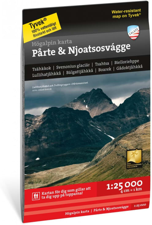 Calazo förlag Högalpin karta Pårte & Njoatsosvágge 1:25.000 Sort Sort OneSize Calazo förlag Högalpin karta Pårte & Njoatsosvágge 1:25.000 Sort Sort OneSize